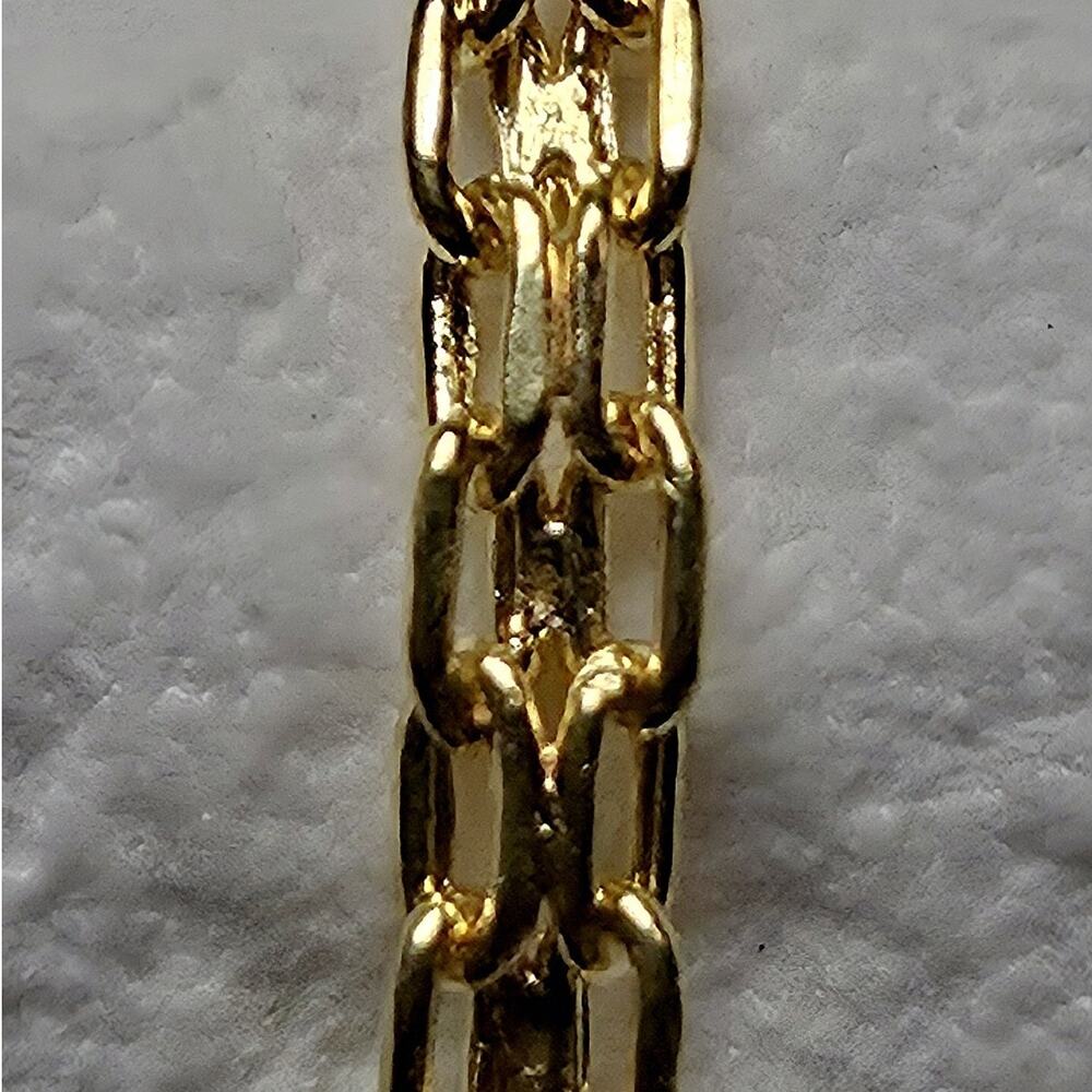 Solid 10k Yellow Gold 1.6mm Bizmark Dainty Bracelet 7.5 Inches - Picture 3 of 10